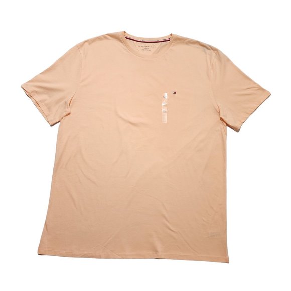 Tommy‎ Hilfiger Mens Solid Crew-neck Short-Sleeve T-Shirt Big Size XXL - 3XL - Picture 1 of 2